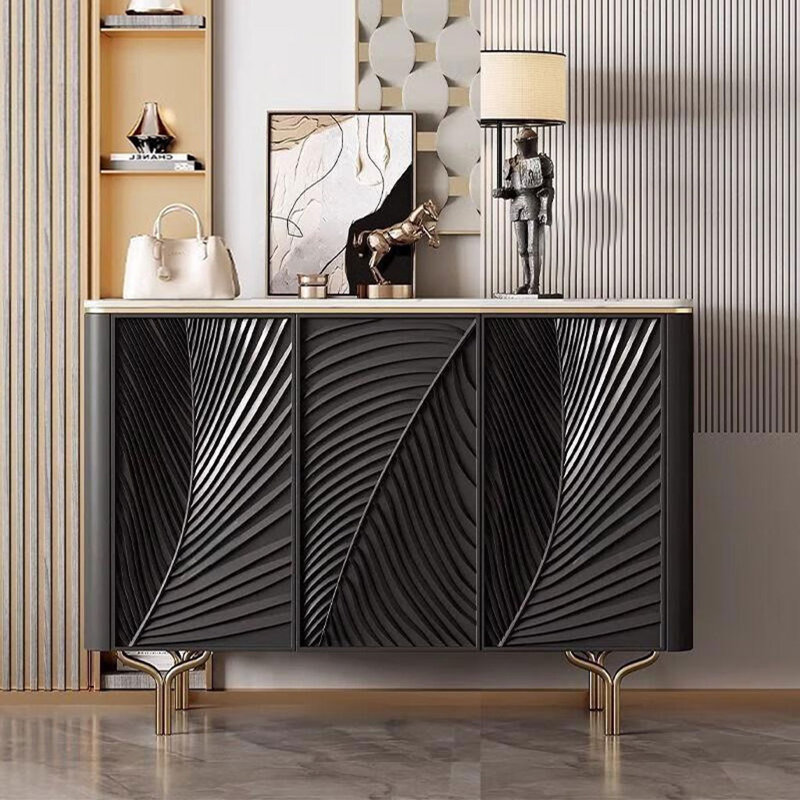 Buffet lumineux de luxe haut de gamme, Noir