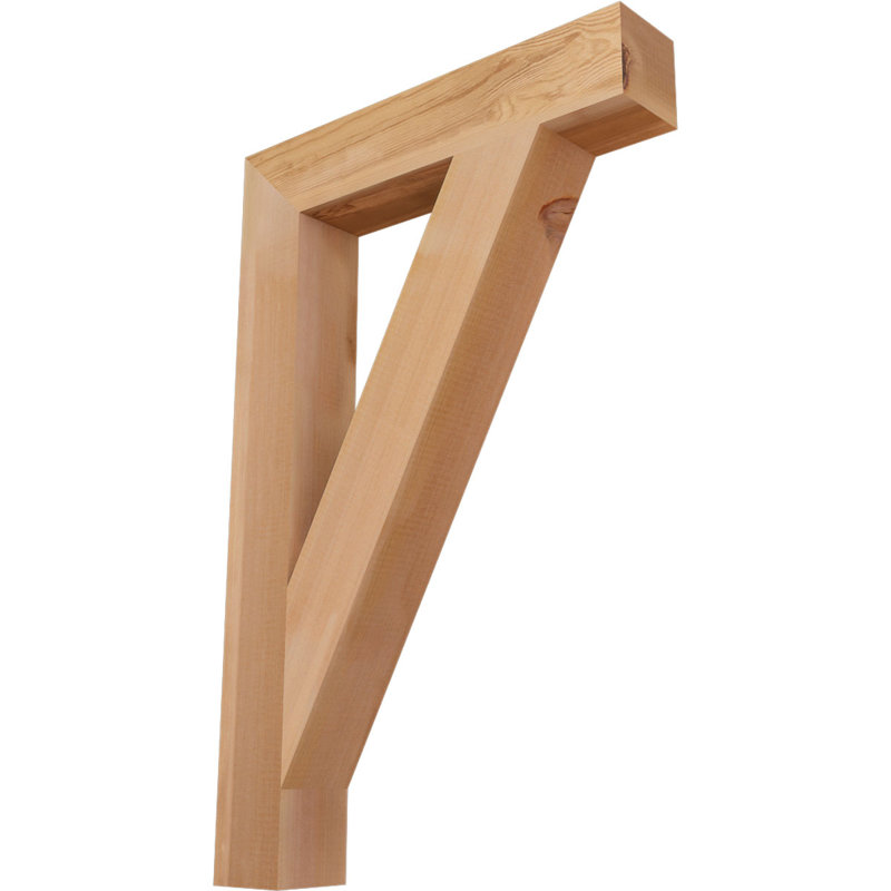 Support de bloc traditionnel, Cèdre rouge de l'Ouest (lisse), H 34 po x l 3,5 po x P 22 po