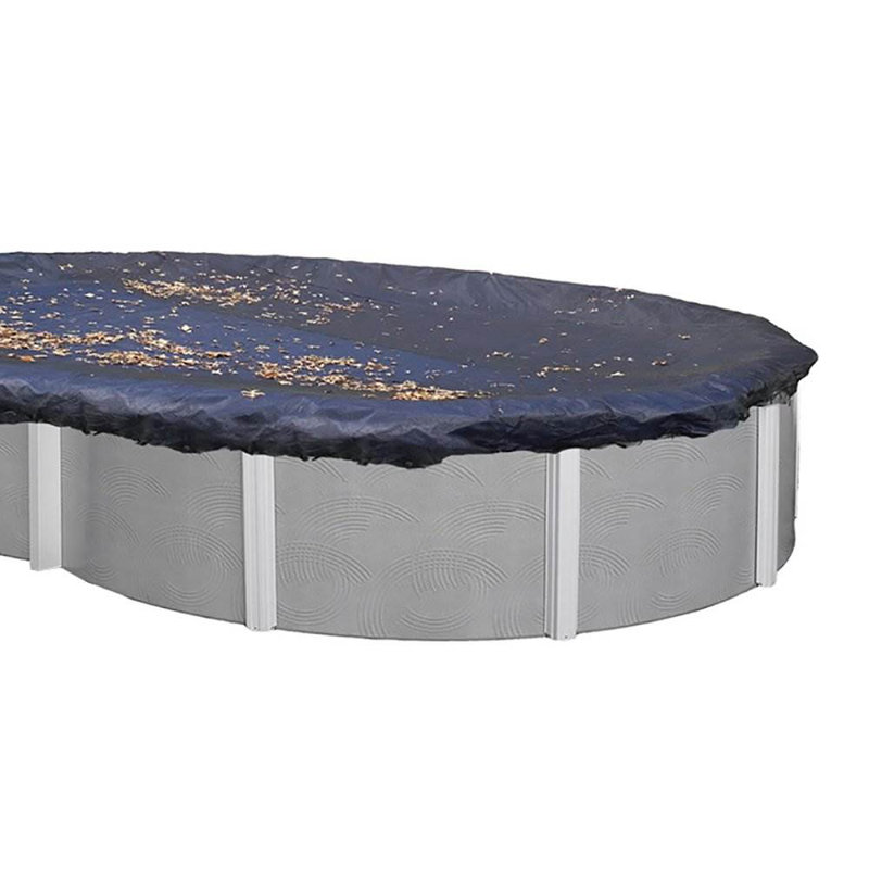 Couverture ovale pour piscine d'hiver