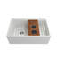 Wood Board With 2 Round Stainless Steel Bowls & Knife Holder F/1344, 1348, 1360, 1362, 1504, 1505, 1506 (Short Side Only), 1627, 1628-1548223461