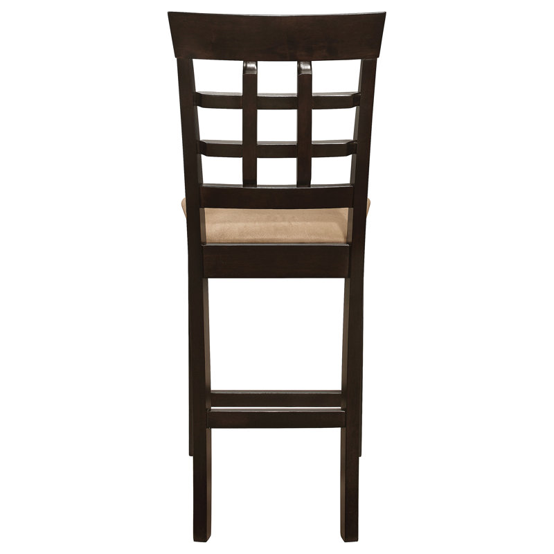 Anastin Lattice Back Counter Chair Cappuccino, Cream
