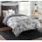 Kids Subtle Shibori Tye Dye Twin Bed In A Bag Set with Decorative Pillow