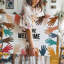 Reproduction d'art sur toile, "In a Vibrant Inclusive Design" With a Multitude of Handprints, art mural dans divers tons de peau-1880918068