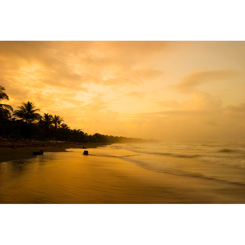 Tropical Sunset by Epicurean - Wrapped Canvas Print, 61cm H x 91cm W