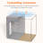 Clothes Storage Box With Metal Frame, Stackable Storage Box, Foldable Clothes Storage Box With Lid, 40L Storage Bag Fabric Box Organizer With Clear Window And Zipper And Sturdy Handle, 4 Pack