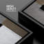 Blocs de couleurs texturés noir, gris et blanc - reproduction sur toile flottante-4858605-4858592