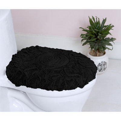 100% Cotton Machine Washable Toilet Seat Cover, Quick Dry - 18"x18"