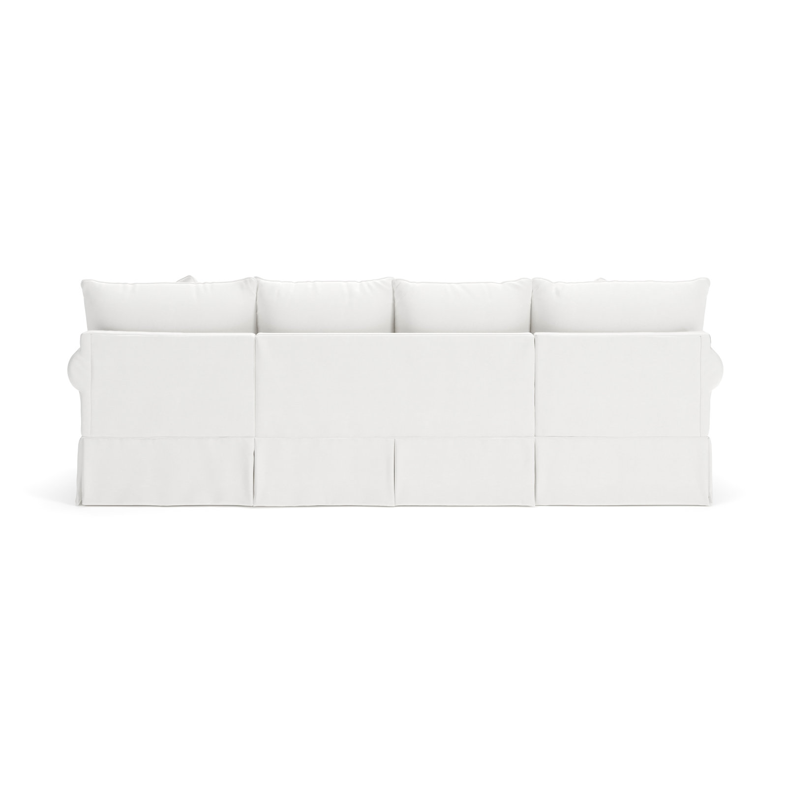Amari Chaise Sectional, Left Hand Facing, Bayou Off White Canvas