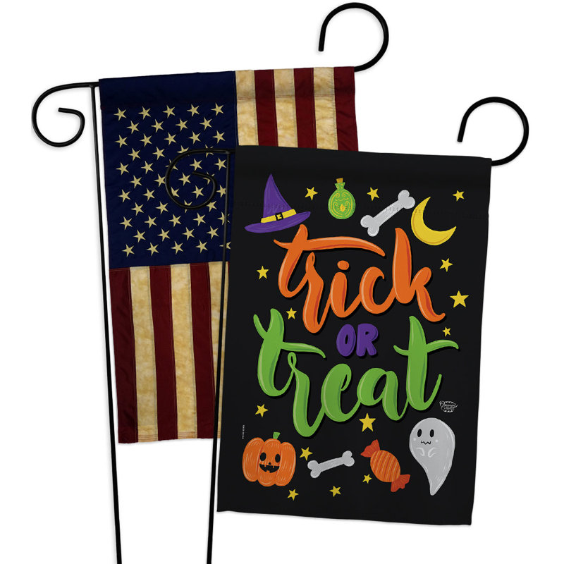Drapeau de jardin en polyester 2 côtés 1 pi 5 po x 1 pi