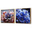 Abstract Floral Whispers - Ensemble de 2 collages carrés violets-1044031091-1044031103
