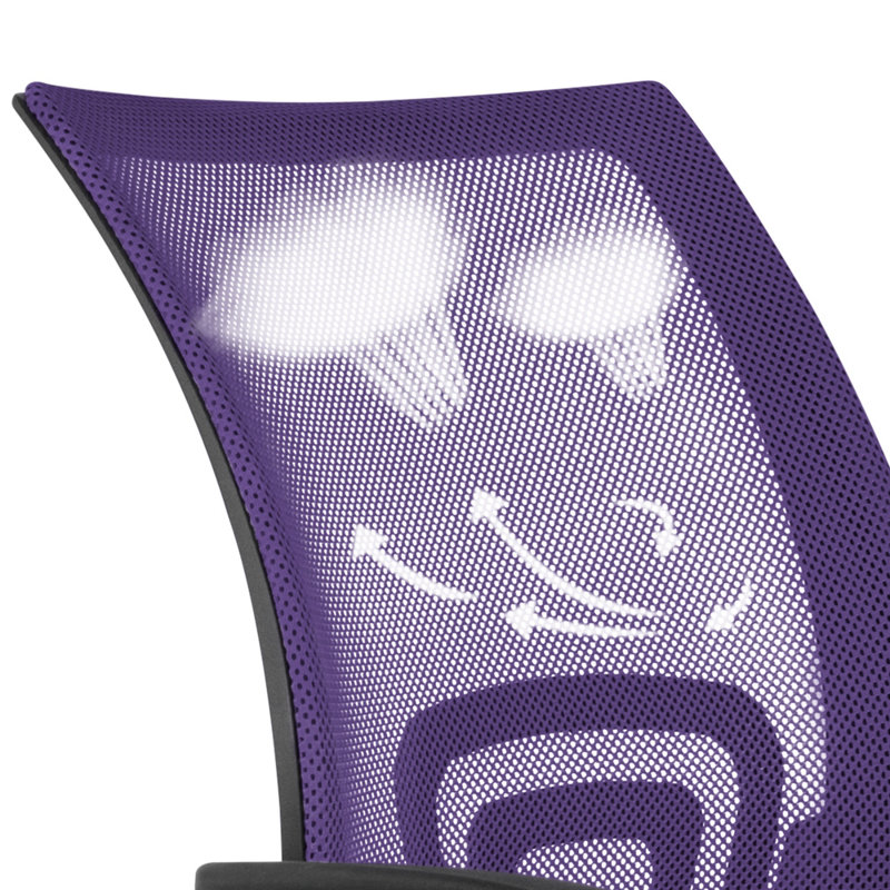 Chaise de travail Genie, Mauve