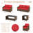 7 - Person Outdoor Seating Group with Cushions and Cover-346749859