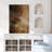 Rich Dark Brown and Warm Golden Brown Blended Wall Accent – Pictures Framed Canvas Print Wall Art-713094546-713094548