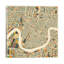 Abstract City Map of New Orleans 1 Piece Wrapped Canvas Wall Art-42154047