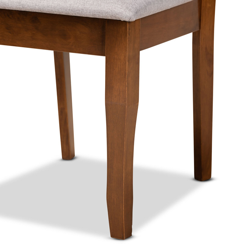 17.9'' H Upholstered Oak Side Chair