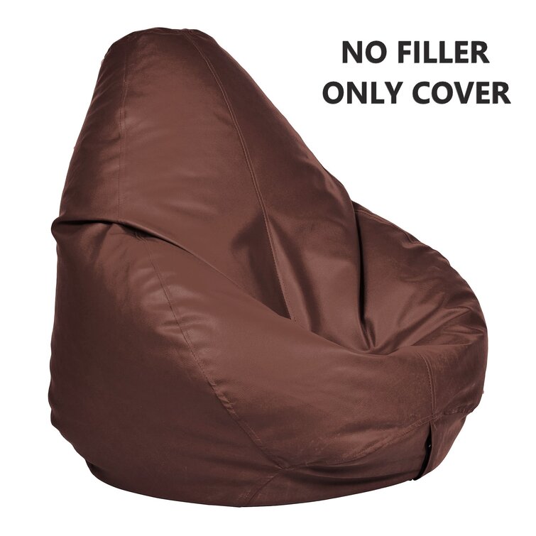 Eco Leather Bean Bags mela beanbag COVER ONLY Extra Sitting Sacco