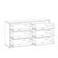 154.5 cm W Chest of 6 Drawers-75924845