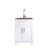24in White Paint Free Laundry Tub Cabinet w/ Stainless Steel Combo(Update)