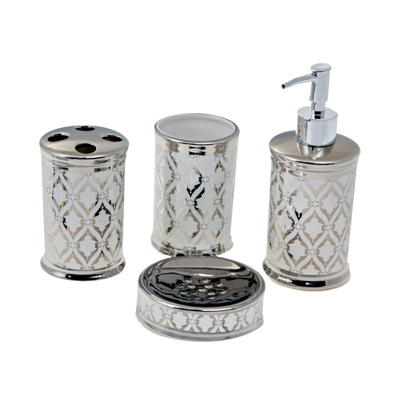Ensemble d'accessoires de salle de bain Molnar, 4 pièces