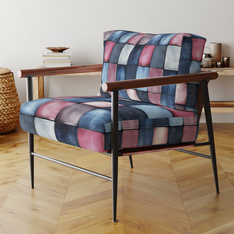 Chaise rembourrée Patchwork