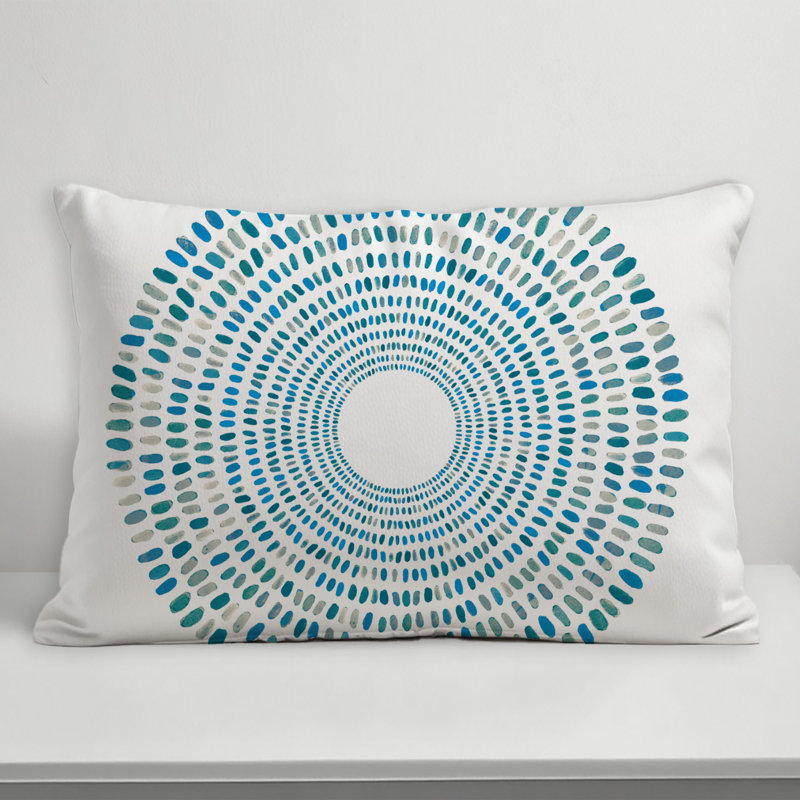 Outdoor Rectangular Pillow Cover & Insert, Blue