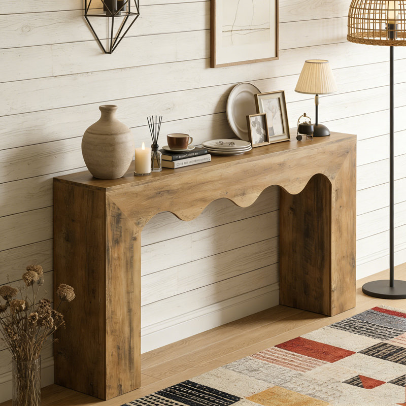 Wooden Sofa Entryway Table with Storage