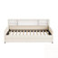 Lit plateforme simple tapissier avec rangement et tiroirs-590158732