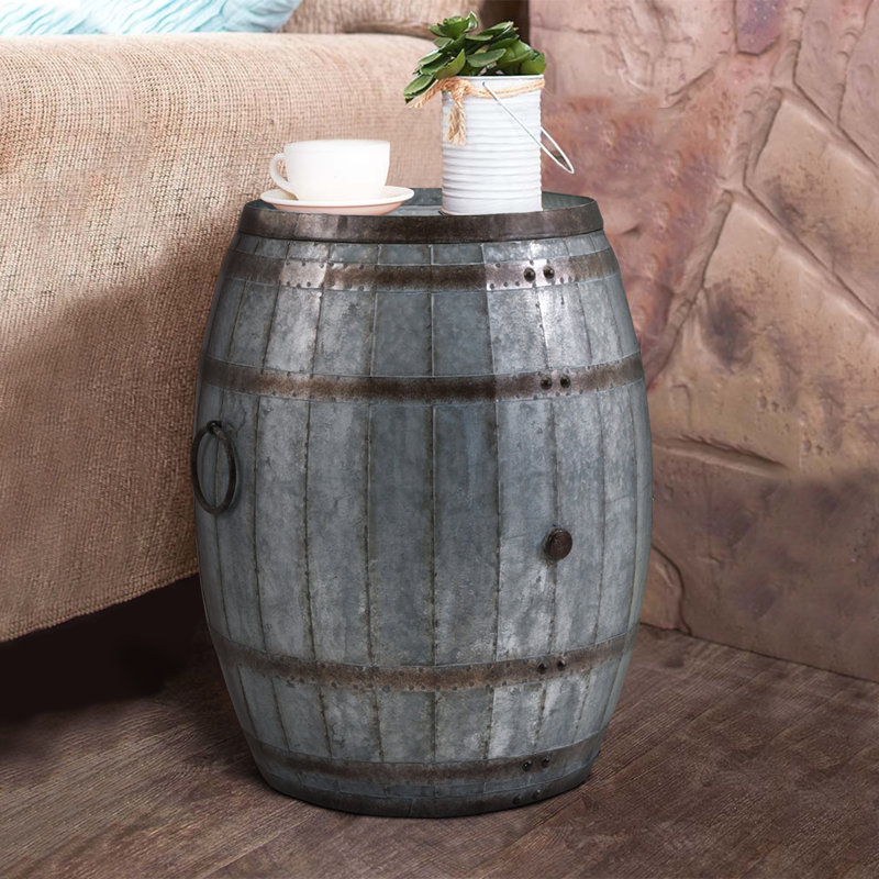 Waldo Iron Tray Top End Table