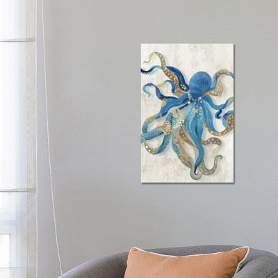 Blue Octopus- Gallery-Wrapped Canvas Giclée