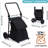 2 in 1 Foldable Shopping Cart, Grocery Cart with Seat, 2 Wheels Grocery Cart with 123 L Large Capacity Waterproof Bag