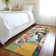 Machine Washable Indoor/Outdoor Xhevrie Gold Rug