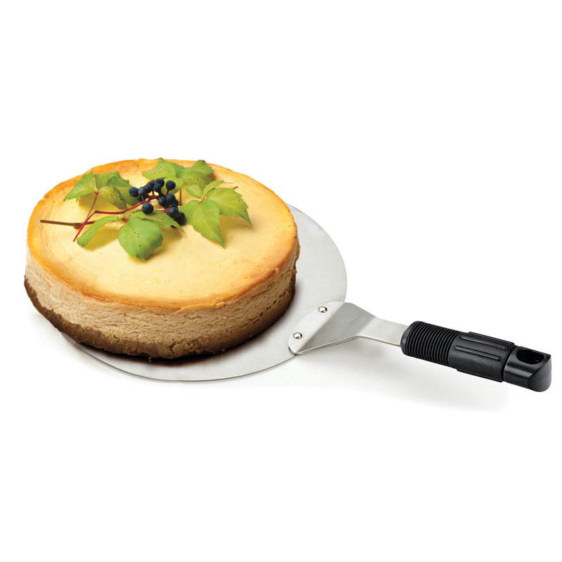Stainless Steel Pizza Turner with Silicone Handle, 10-inch