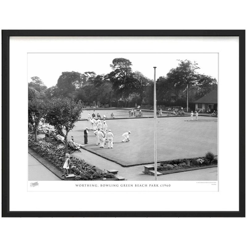 Worthing, Bowling Green Beach Park C1960 by Francis Frith - Single Picture Frame Print, 60cm H x 80cm W x 2.3cm D