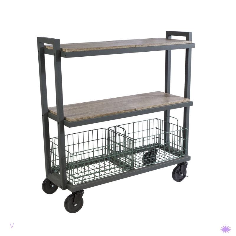 Système de chariot de cuisine à 3 niveaux, Vert