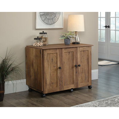 40.08'' x 19.45'' Sewing Table with Wheels