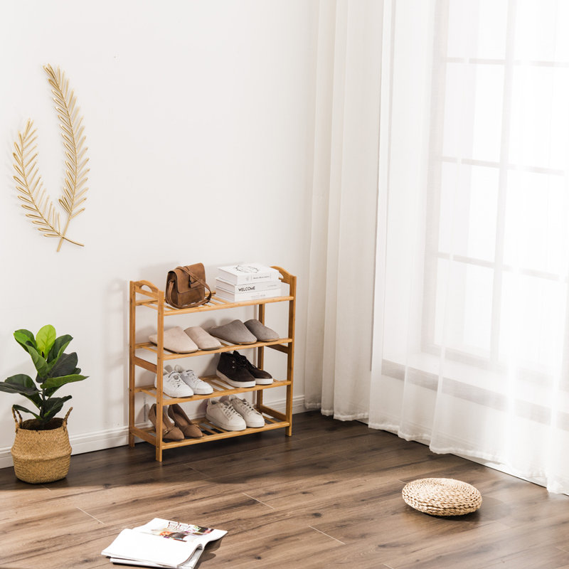 16 Pair Shoe Rack, Brown