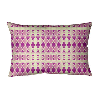 Coussin lombaire géométrique en coton Katelyn Elizabeth