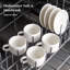 Ensemble de 4 tasses à espresso en céramique et soucoupes blanches de base (2,5 oz)-125340568
