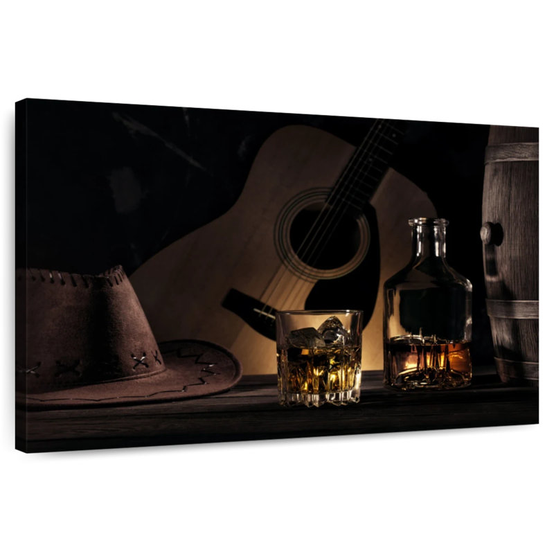 Yarlin Cowboy Whisky, H 34 po x l 51 po