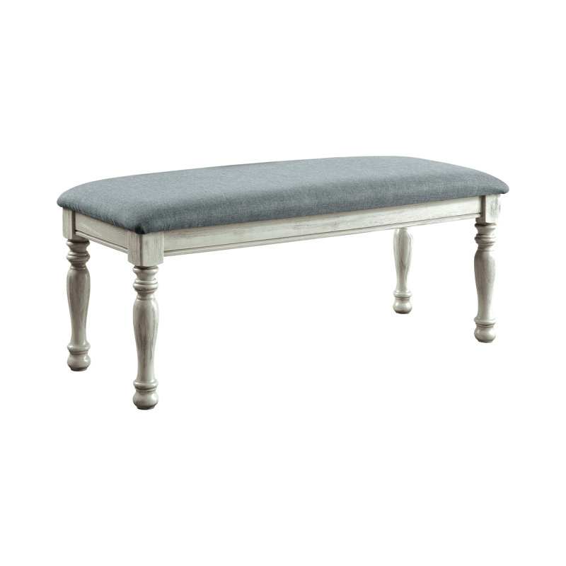 Banc rembourré Aphrodite, Blanc antique
