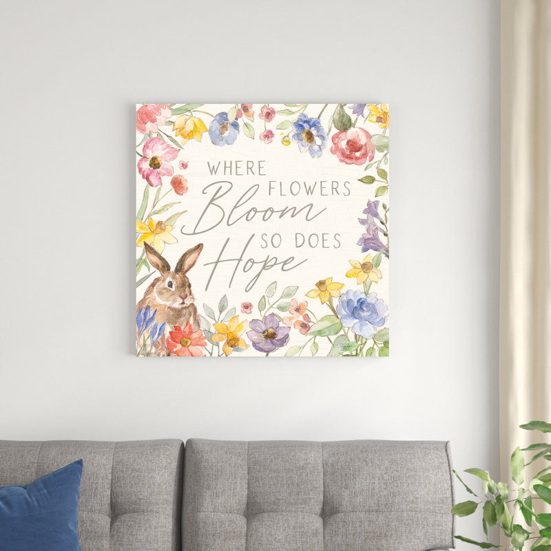 " Happy Easter III ", 30" H x 30" W x 1.25" D