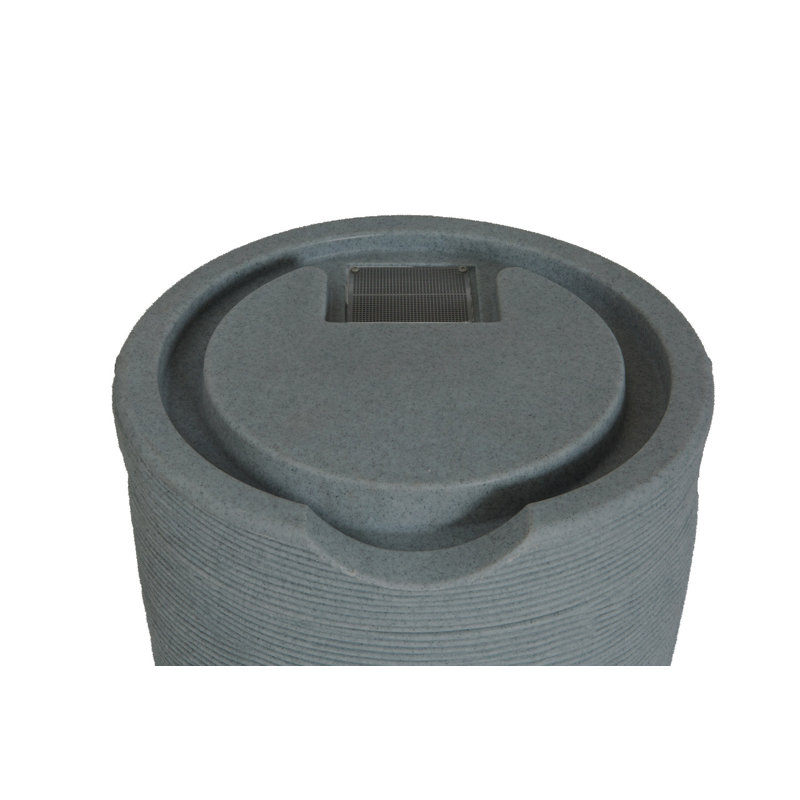 Baril de pluie 50 gallons Impressions Stone, Granite noir