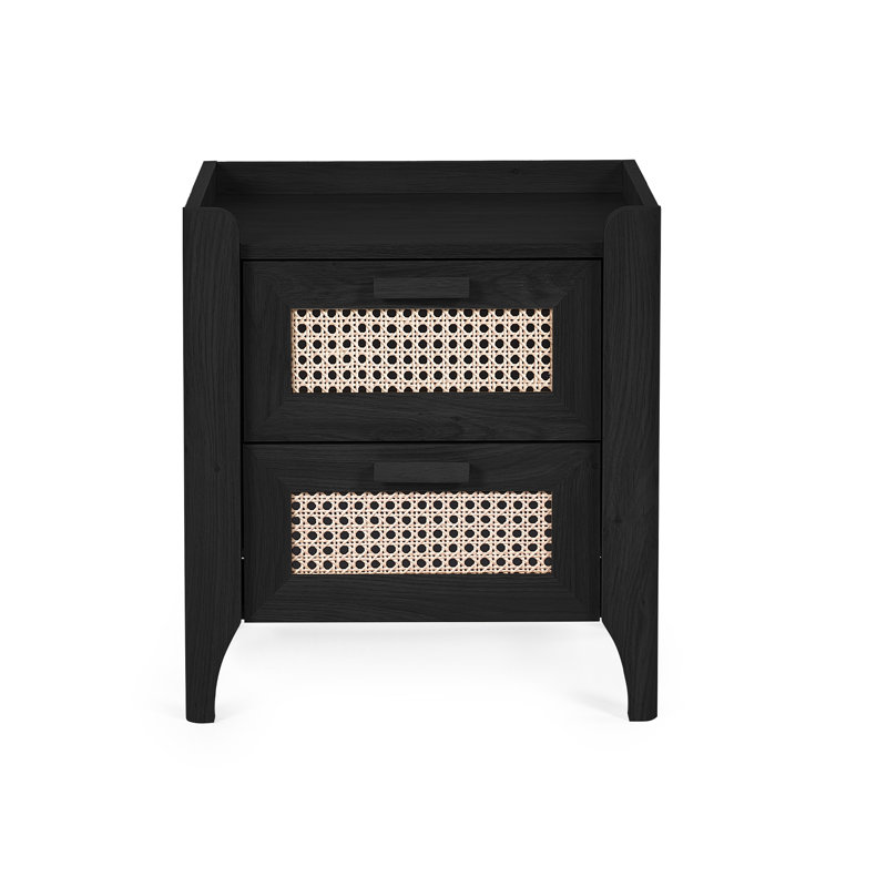 Albelo 50cm W Bedside Table, Black