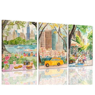 3 Piece Wrapped Canvas Print