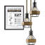 3 - Light Black Kitchen Island Pendant