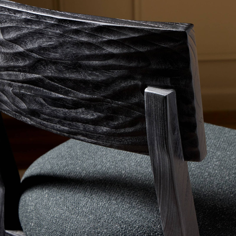 Lewiston Upholstered Dining Chair, Macerata Black