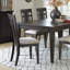 Ensemble de 2 chaises d'appoint au fini brun foncé
