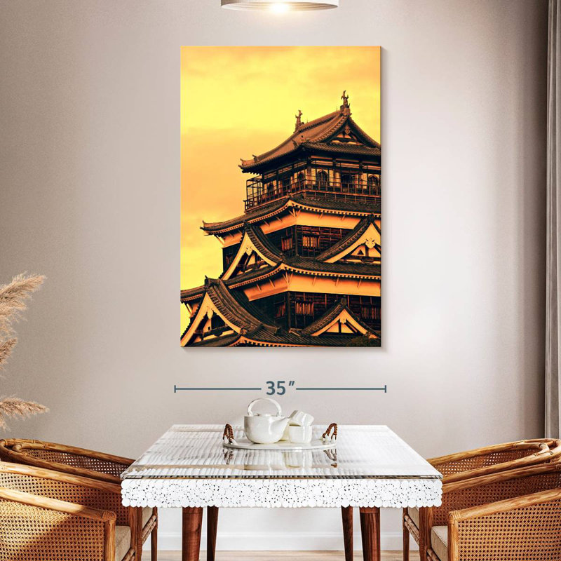 Lilie Hiroshima Castle, 51" H x 34" W