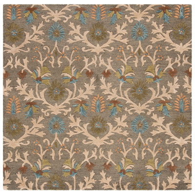 Cannen Hand Tufted Wool Floral Rug