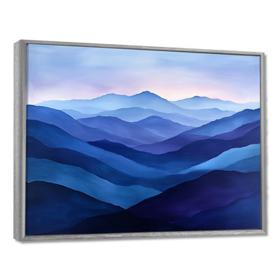 Art mural encadré au sommet de la montagne au sommet de Twilight II